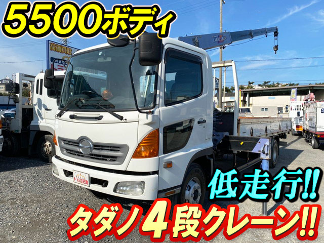 HINO Ranger Truck (With 4 Steps Of Cranes) ADG-FC7JKWA 2005 91,453km