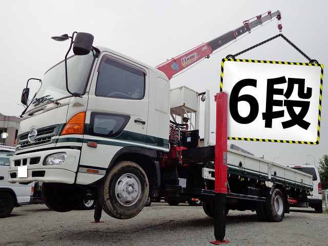 HINO Ranger Self Loader (With 6 Steps Of Cranes) BDG-FD8JLWA 2007 21,090km