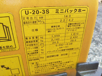 KUBOTA  Excavator U-20-3S  1,961h_34