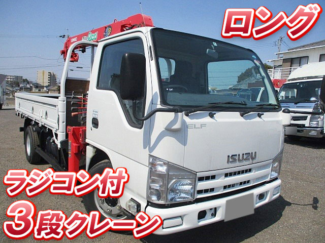 ISUZU Elf Truck (With 3 Steps Of Cranes) TKG-NKR85AR 2014 78,801km