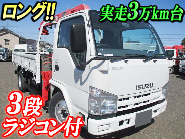 ISUZU Elf Truck (With 3 Steps Of Unic Cranes) TKG-NKR85R 2014 34,948km