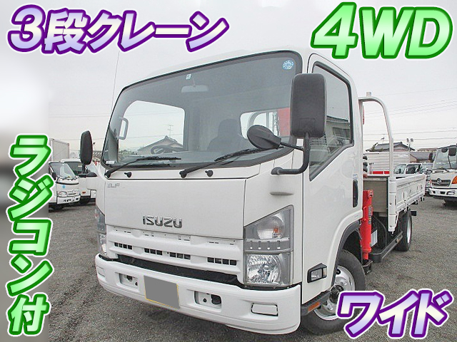ISUZU Elf Truck (With 3 Steps Of Unic Cranes) TDG-NPS85AR 2014 29,750km