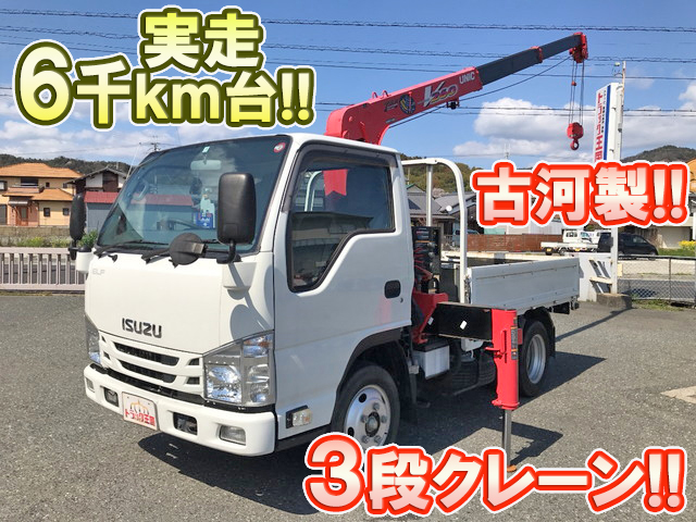 ISUZU Elf Truck (With 3 Steps Of Unic Cranes) TRG-NKR85A 2015 6,364km