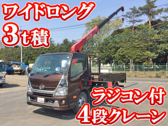 HINO Dutro Truck (With 4 Steps Of Cranes) TKG-XZU710M 2015 163,253km