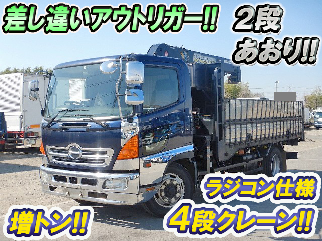 HINO Ranger Truck (With 4 Steps Of Unic Cranes) ADG-FJ7JGWA 2006 221,823km