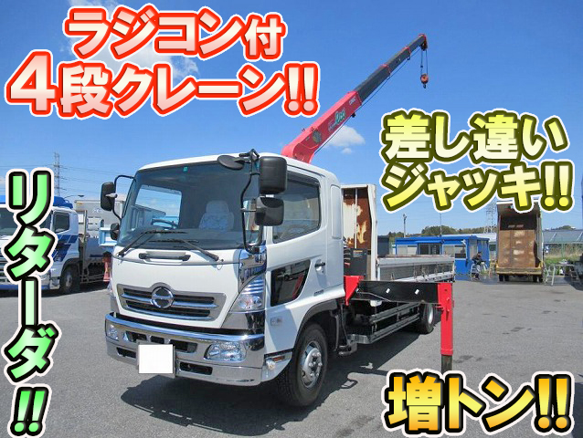 HINO Ranger Truck (With 4 Steps Of Unic Cranes) SKG-GD7JLAA 2011 297,000km