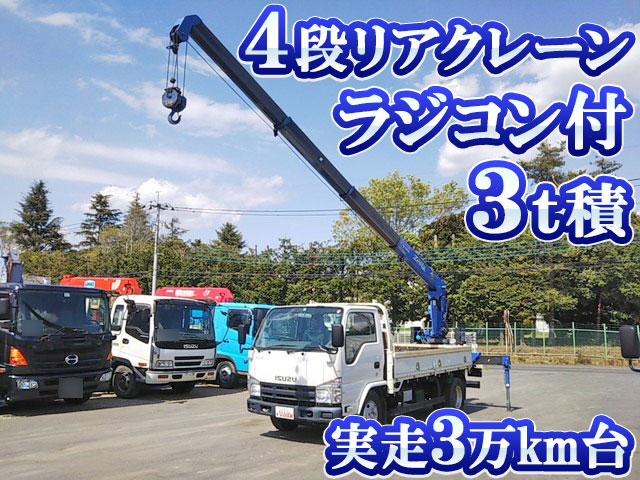 ISUZU Elf Truck (With 4 Steps Of Cranes) TKG-NKR85R 2013 30,360km