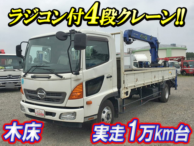 HINO Ranger Truck (With 4 Steps Of Cranes) TKG-FC9JKAP 2013 15,574km