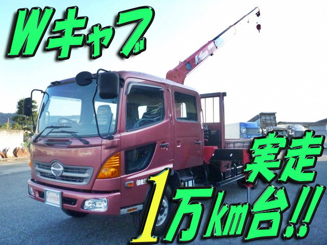 HINO Ranger Double Cab (with crane) PB-FD7JLFA 2005 11,330km