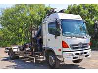HINO Ranger Container Carrier Truck with Hiab LKG-FE7JMAA 2012 334,646km_3