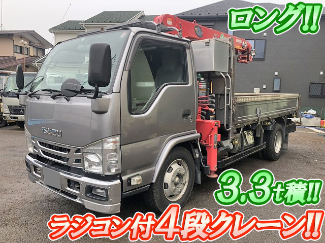 ISUZU Elf Truck (With 4 Steps Of Cranes) TPG-NKR85R 2015 486,618km