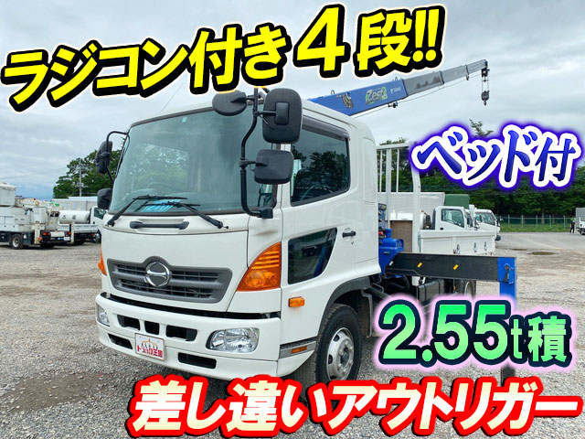 HINO Ranger Truck (With 4 Steps Of Cranes) TKG-FD7JJAA 2013 206,410km