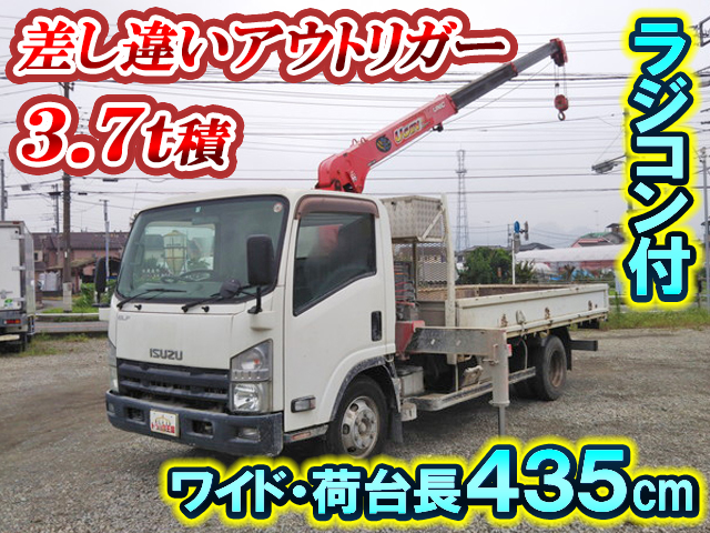 ISUZU Elf Truck (With 3 Steps Of Unic Cranes) SKG-NPR85YN 2013 42,744km