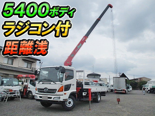 HINO Ranger Truck (With 3 Steps Of Unic Cranes) TKG-FC9JKAP 2012 43,900km