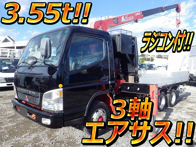 MITSUBISHI FUSO Canter Truck (With 3 Steps Of Unic Cranes) KK-FF83EFY 2002 210,454km