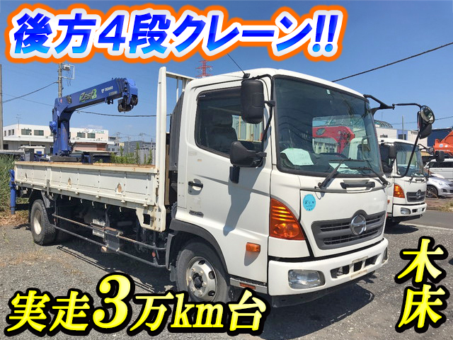 HINO Ranger Truck (With 4 Steps Of Cranes) TKG-FC9JKAP 2013 37,360km