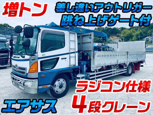 HINO Ranger Truck (With 4 Steps Of Unic Cranes) BDG-FE8JPWG 2007 874,775km