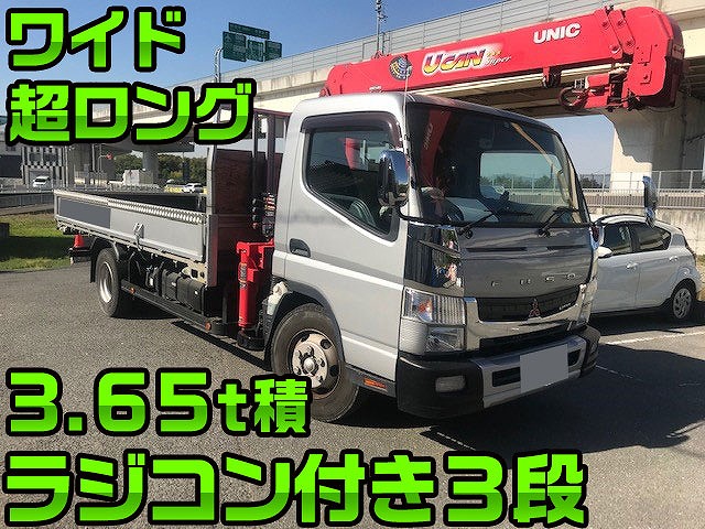 MITSUBISHI FUSO Canter Truck (With 3 Steps Of Unic Cranes) TKG-FEB90 2015 80,048km