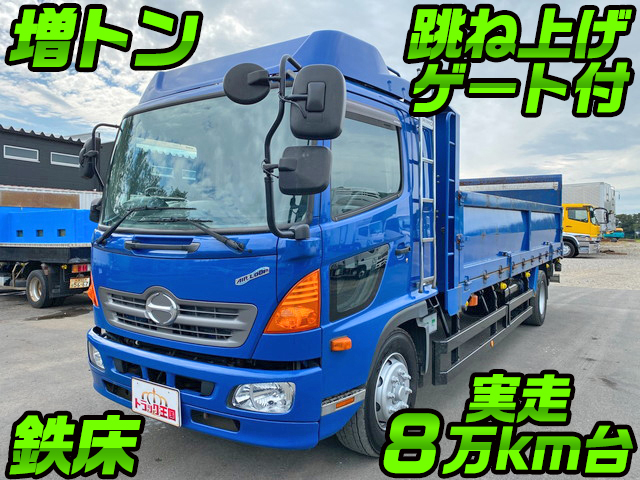 HINO Ranger Flat Body QKG-FE7JMAA 2014 82,889km