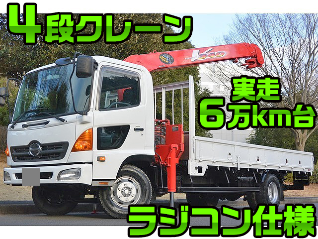HINO Ranger Truck (With 4 Steps Of Unic Cranes) BDG-FC6JKWA 2007 66,000km
