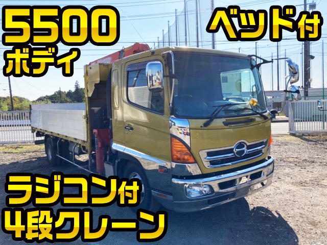 HINO Ranger Truck (With 4 Steps Of Unic Cranes) BDG-FD7JLWA 2007 598,500km