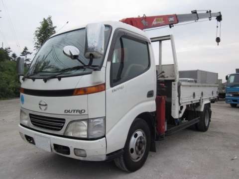 HINO Dutro Truck (With 4 Steps Of Cranes) KK-XZU341M 2000 353,382km