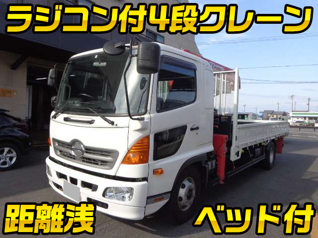 HINO Ranger Truck (With 4 Steps Of Unic Cranes) TKG-FD9JLAA 2014 39,000km