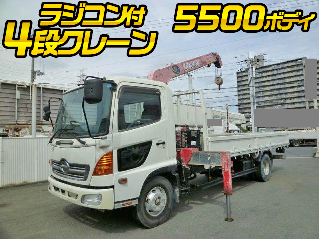 HINO Ranger Truck (With 4 Steps Of Cranes) BKG-FC7JKYA 2009 133,000km