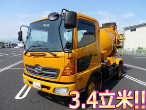 HINO Ranger Mixer Truck KK-FC1JCEA 2002 196,365km_1
