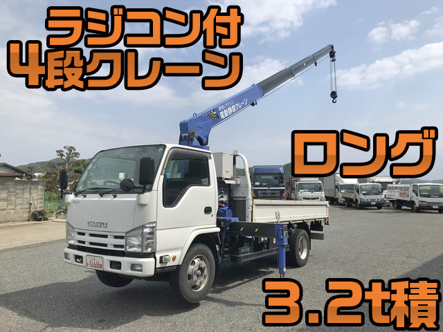 ISUZU Elf Truck (With 4 Steps Of Cranes) SKG-NKR85R 2012 143,688km