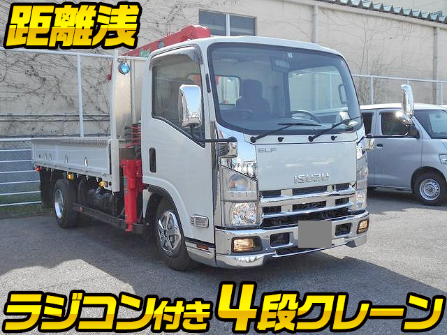 ISUZU Elf Truck (With 4 Steps Of Cranes) TKG-NMR85AR 2013 13,000km