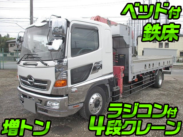 HINO Ranger Truck (With 4 Steps Of Cranes) BKG-GD7JLYA 2009 514,000km