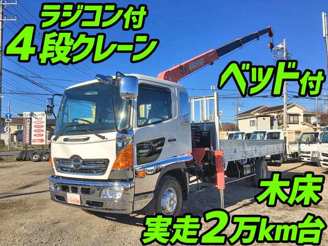 HINO Ranger Truck (With 4 Steps Of Unic Cranes) TKG-FD9JLAA 2014 25,424km