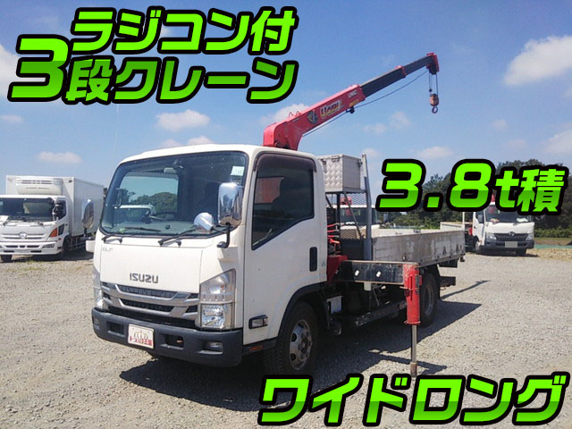 ISUZU Elf Truck (With 3 Steps Of Unic Cranes) TKG-NPR85YN 2015 95,601km