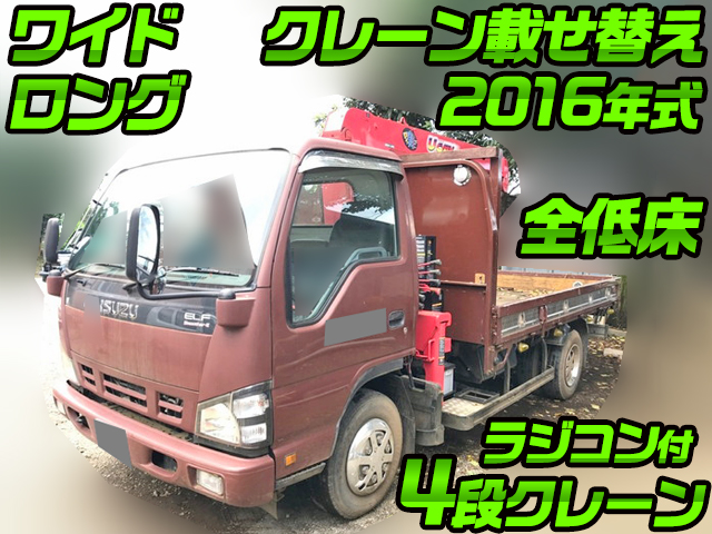 ISUZU Elf Truck (With 4 Steps Of Cranes) PA-NPR81R 2005 55,018km