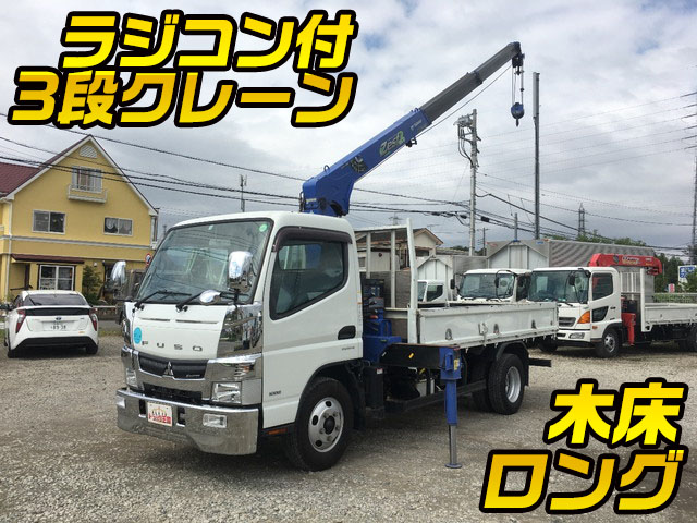 MITSUBISHI FUSO Canter Truck (With 3 Steps Of Cranes) TKG-FEA50 2015 77,272km