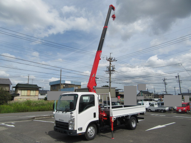 ISUZU Elf Truck (With 3 Steps Of Cranes) BKG-NMR85AN 2008 59,500km