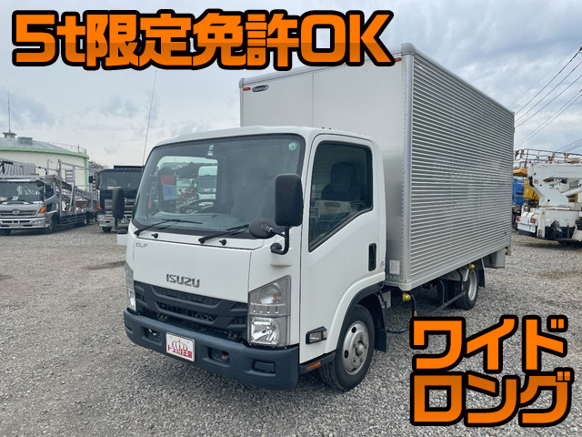 ISUZU Elf Aluminum Van TPG-NNR85AN 2015 123,470km