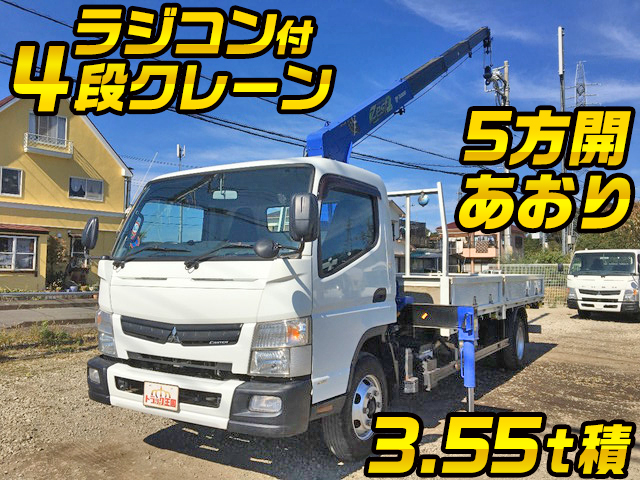 MITSUBISHI FUSO Canter Truck (With 4 Steps Of Cranes) TKG-FEC90 2015 51,424km