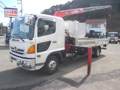 HINO Ranger Truck (With 4 Steps Of Cranes) BDG-FD7JLWA 2007 52,329km