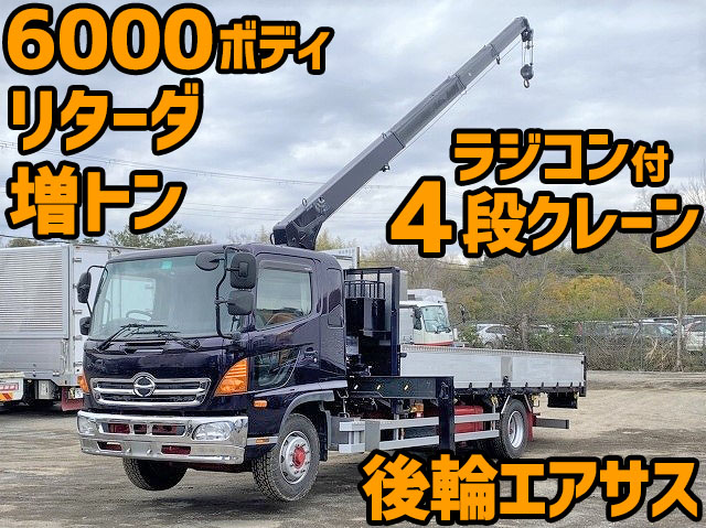 HINO Ranger Truck (With 4 Steps Of Cranes) QKG-FE7JMAG 2013 347,000km