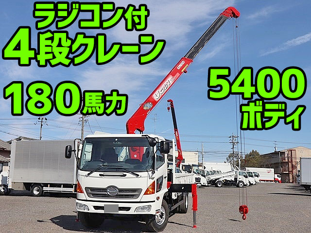 HINO Ranger Truck (With 4 Steps Of Cranes) BDG-FC6JKWA 2008 33,900km