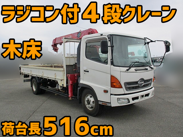 HINO Ranger Truck (With 4 Steps Of Cranes) BDG-FC6JJWA 2007 104,580km