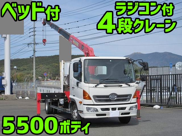 HINO Ranger Truck (With 4 Steps Of Cranes) TKG-FD9JLAA 2013 147,000km