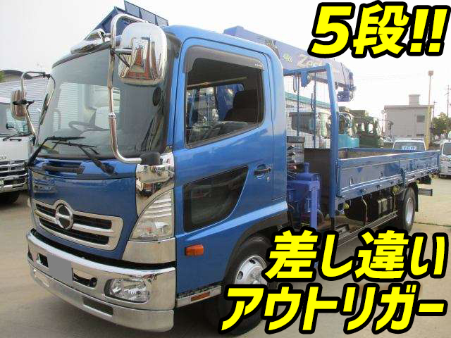 HINO Ranger Truck (With 5 Steps Of Cranes) BKG-FC7JKYA 2010 239,000km