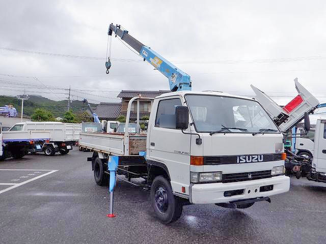ISUZU Elf Truck (With 4 Steps Of Cranes) U-NPR66LR 1991 56,000km