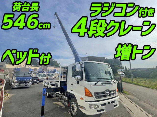 HINO Ranger Truck (With 4 Steps Of Cranes) QKG-FE7JLAA 2013 321,473km
