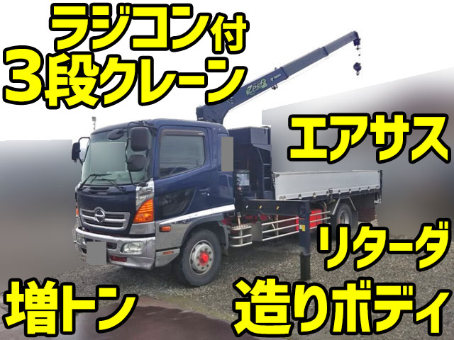 HINO Ranger Truck (With 3 Steps Of Cranes) QKG-FE7JKAG 2013 515,200km