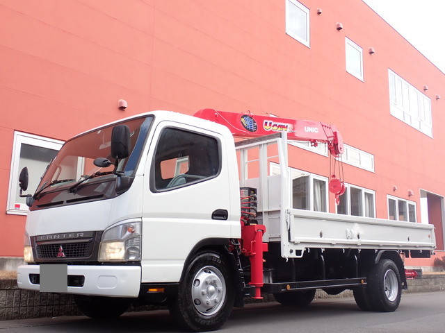 MITSUBISHI FUSO Canter Truck (With 5 Steps Of Cranes) PA-FE83DGY 2006 153,000km