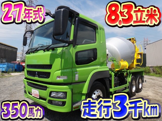 MITSUBISHI FUSO Super Great Mixer Truck QKG-FV60VX 2015 3,499km